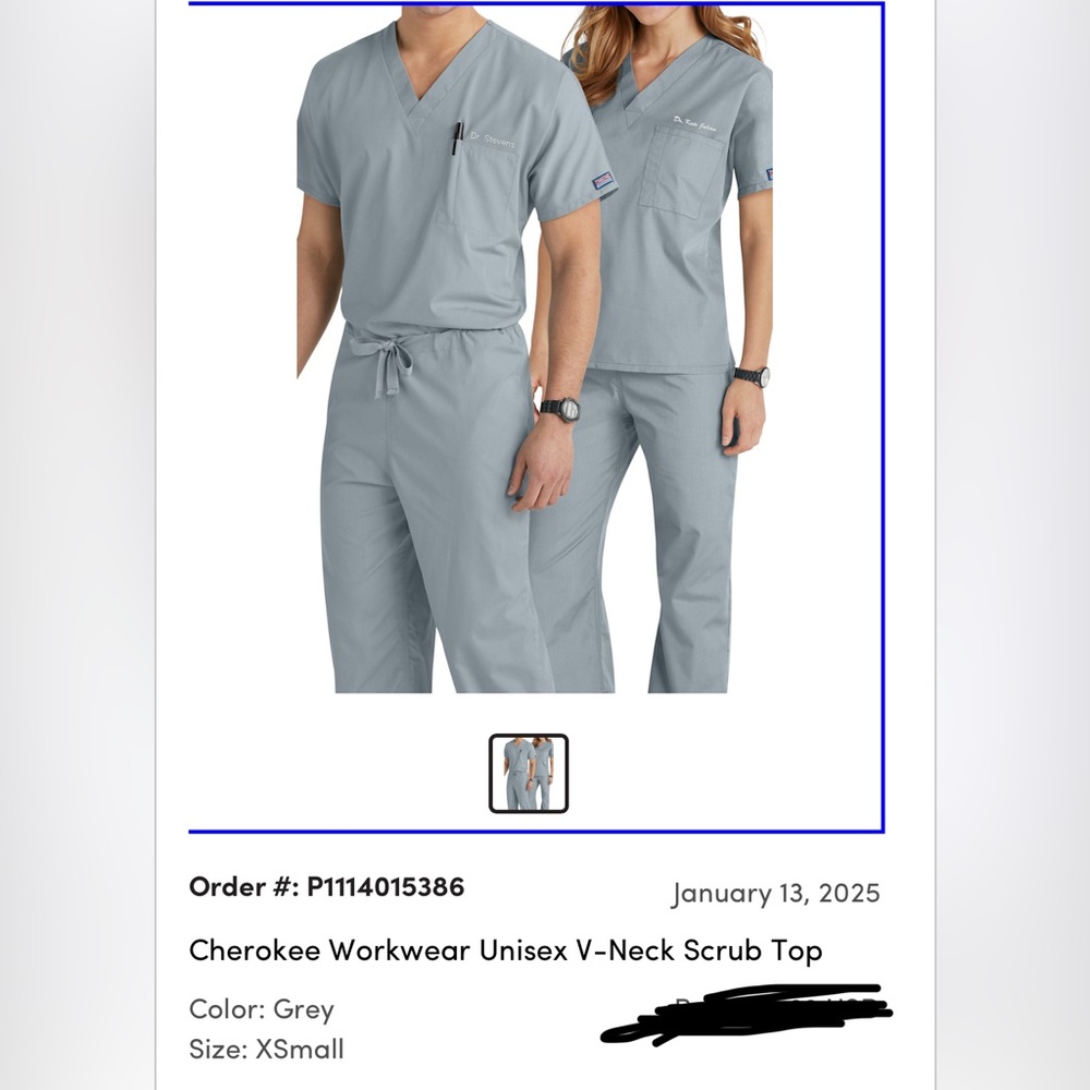 Unisex Scrub Top